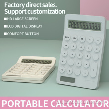 Mini calculadora portátil de 10 dígitos de doble potencia